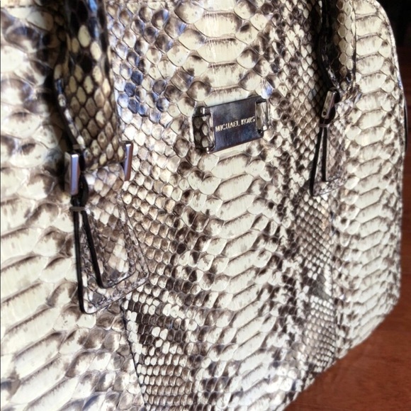 Michael Kors Python Skin Collector’s Gia Satchel - Picture 4 of 4